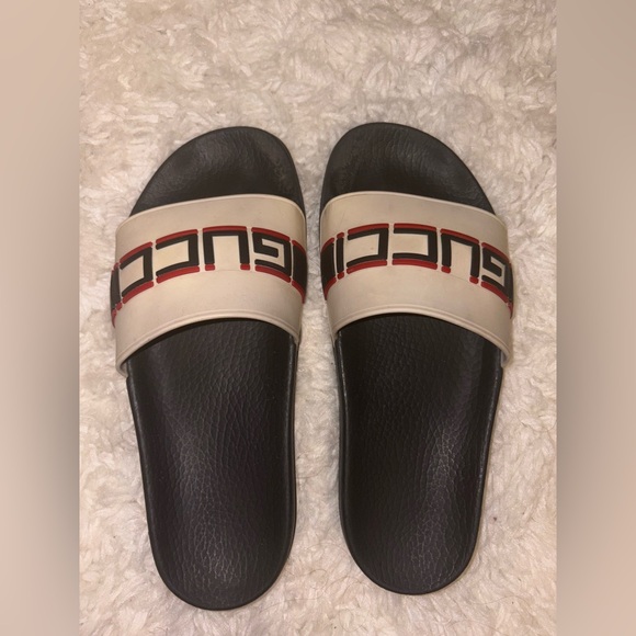 Gucci Stripe Rubber Slide - Picture 1 of 5